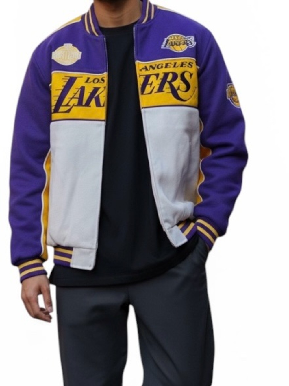 New men’s size M LA Lakers bomber Jacket